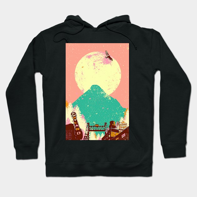 PORTLAND MOON Hoodie by Showdeer